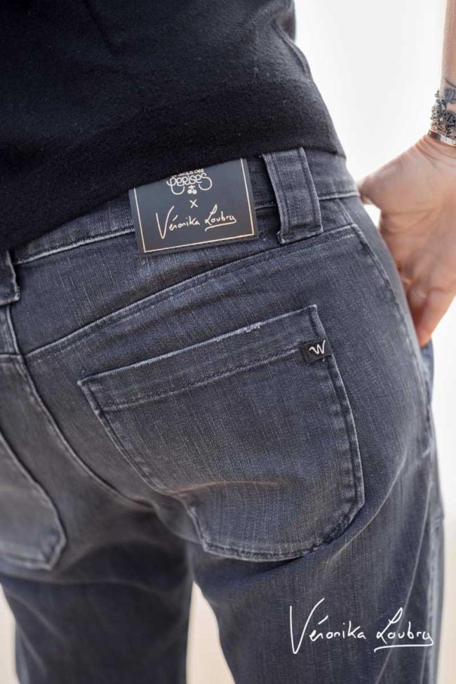 Rock 200/43 boyfit by Véronika Loubry jeans gris N°1