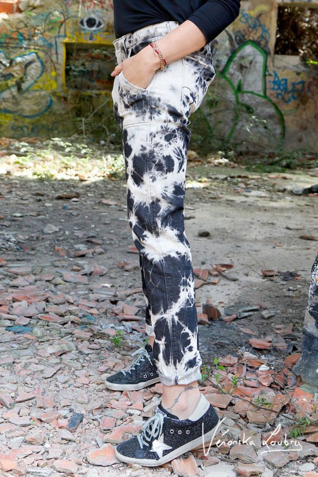 Leon jeans 200/43 boyfit tie and dye by Véronika Loubry
