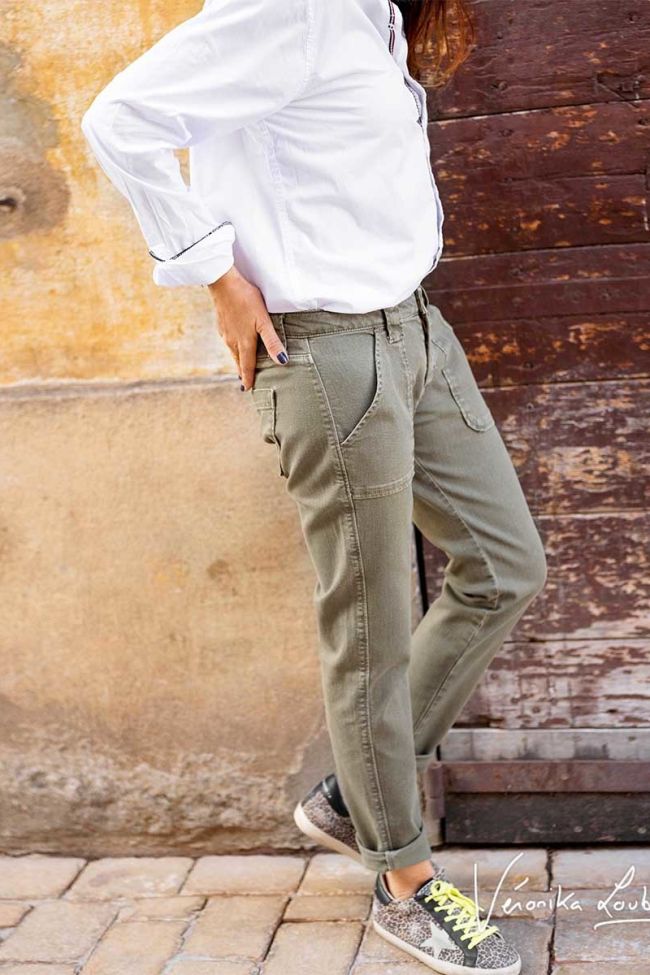 Reggae 200/43 boyfit by Véronika Loubry jeans kaki