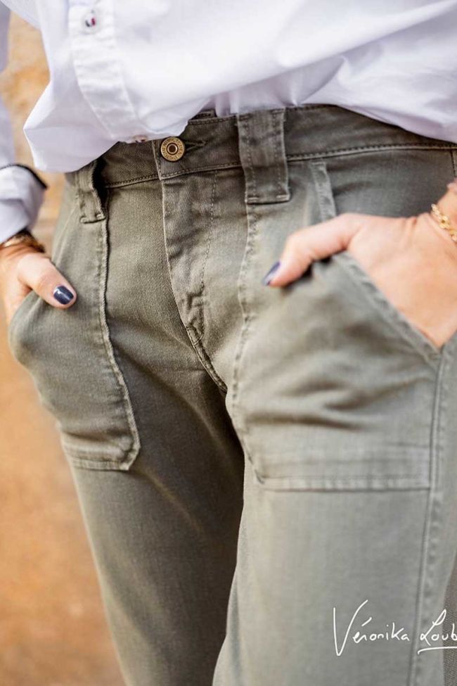 Reggae 200/43 boyfit by Véronika Loubry jeans kaki