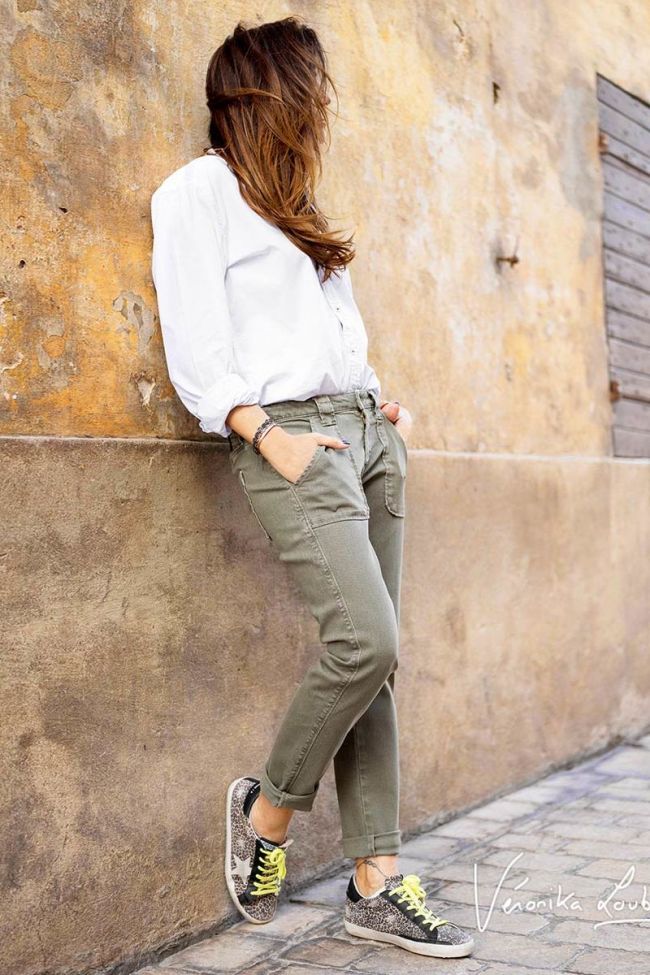 Reggae 200/43 boyfit by Véronika Loubry jeans kaki