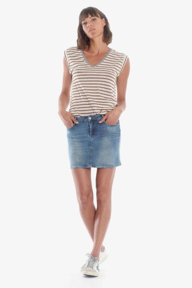 Jupe en jeans Baki bleue