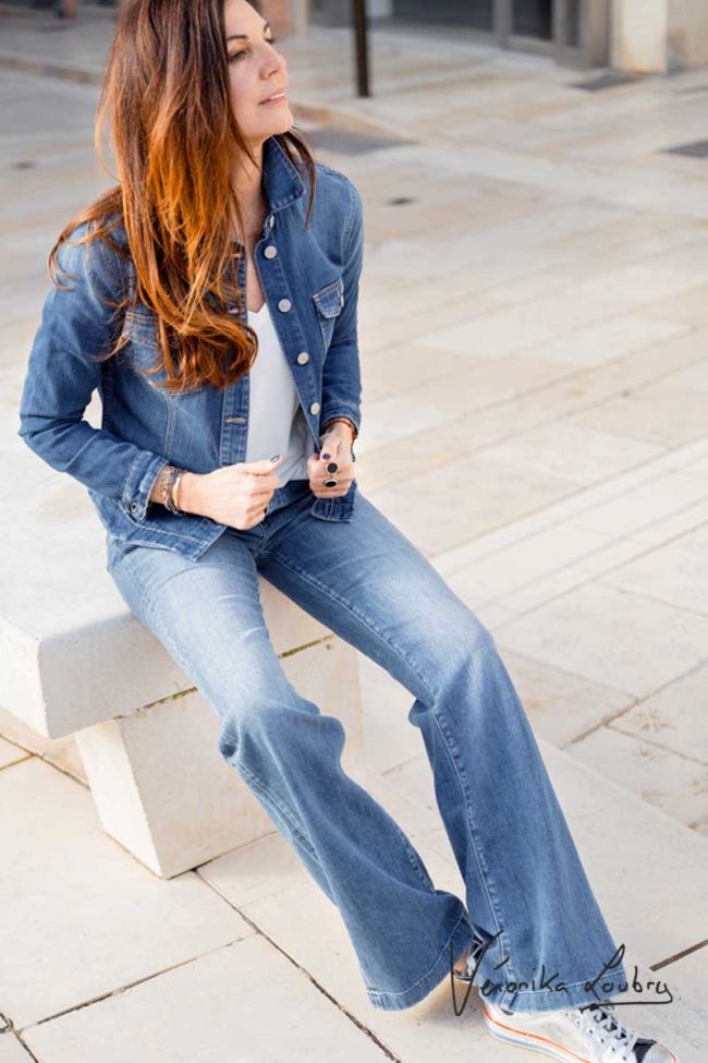 Jazz flare by Véronika Loubry jeans bleu N°2