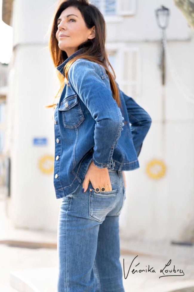 Jazz flare by Véronika Loubry jeans bleu N°2