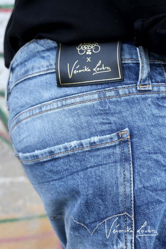 Mary boyfit destroy by Véronika Loubry jeans bleu N°4