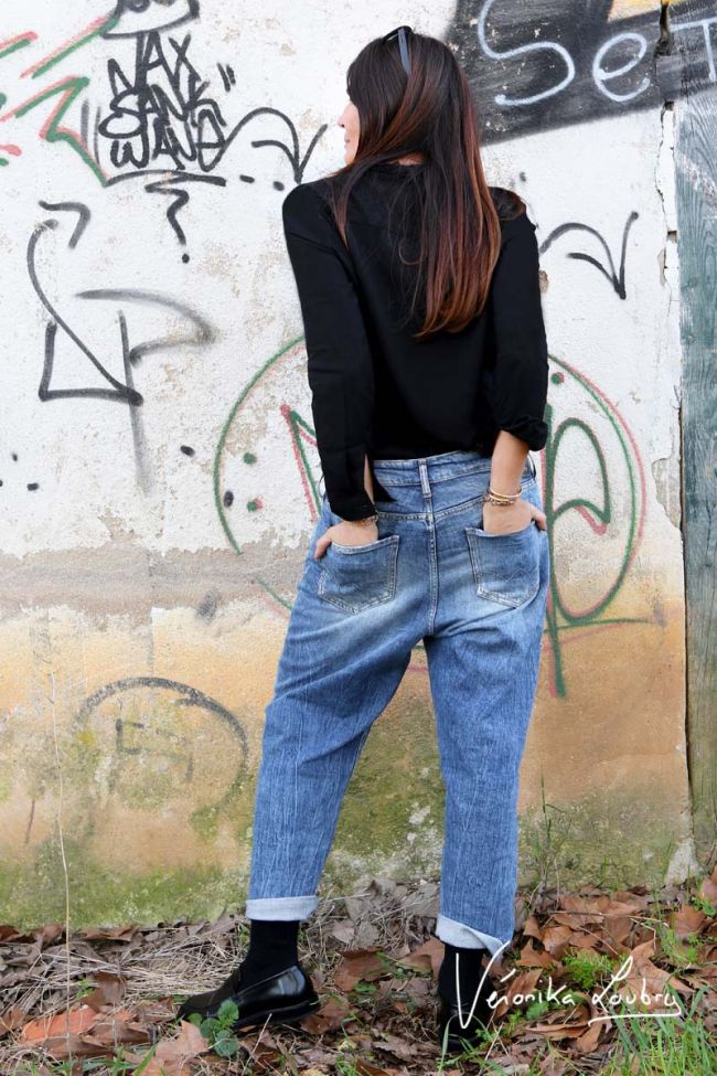 Mary boyfit destroy by Véronika Loubry jeans bleu N°4