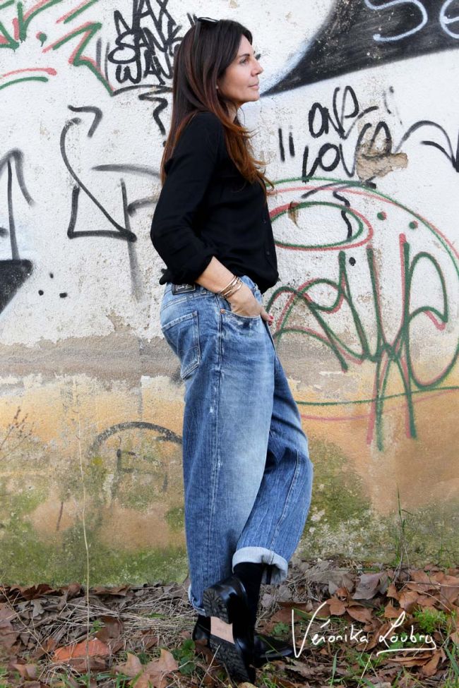 Mary boyfit destroy by Véronika Loubry jeans bleu N°4