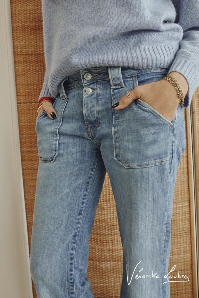 Marcel flare by Véronika Loubry jeans bleu N°4