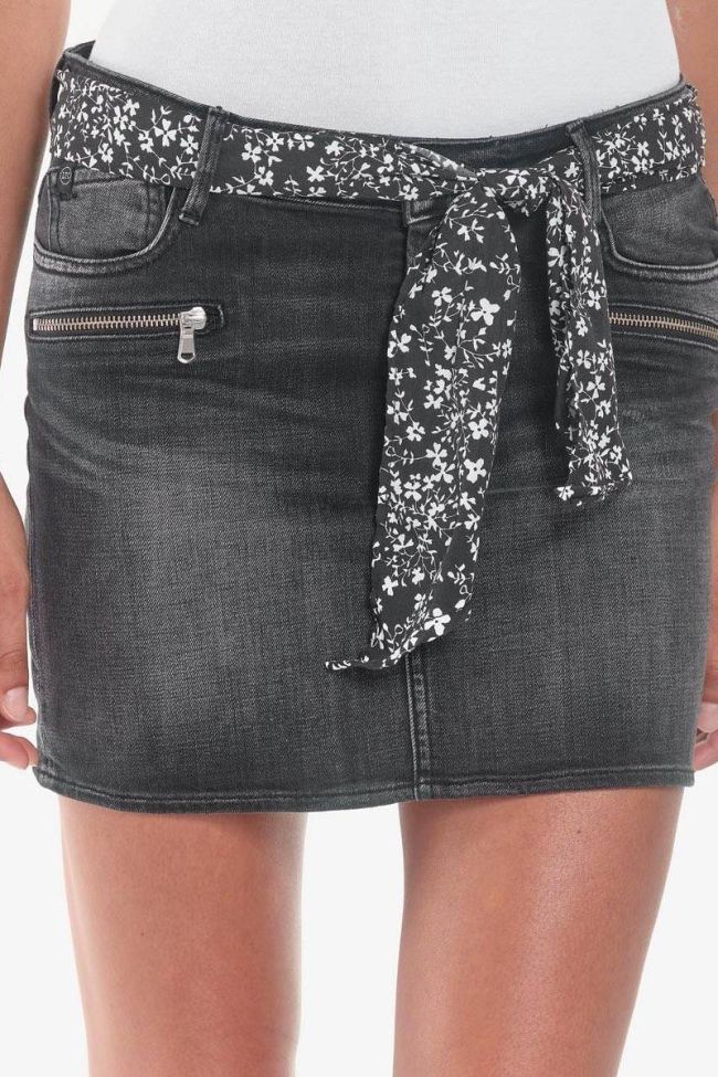 Jupe en jeans noire Noemie