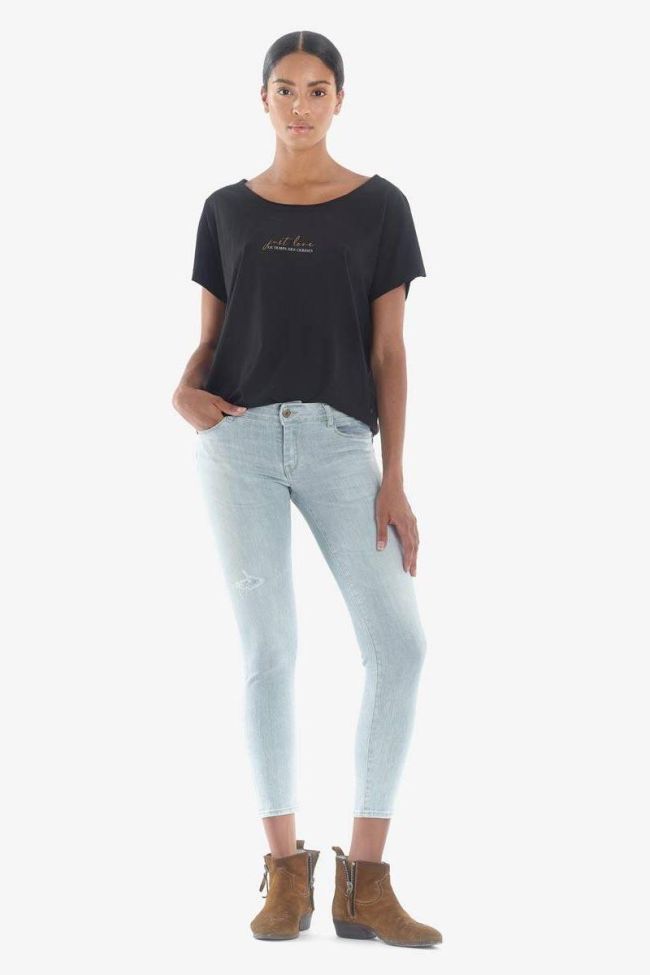 Pulp slim 7/8ème destroy jeans bleu N°5 