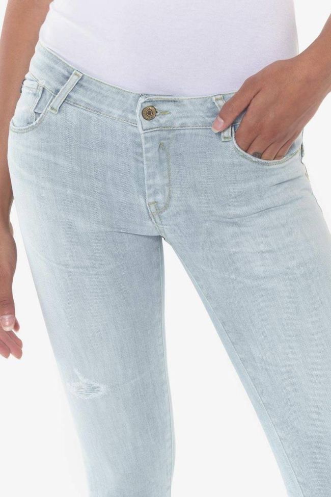 Pulp slim 7/8ème destroy jeans bleu N°5 