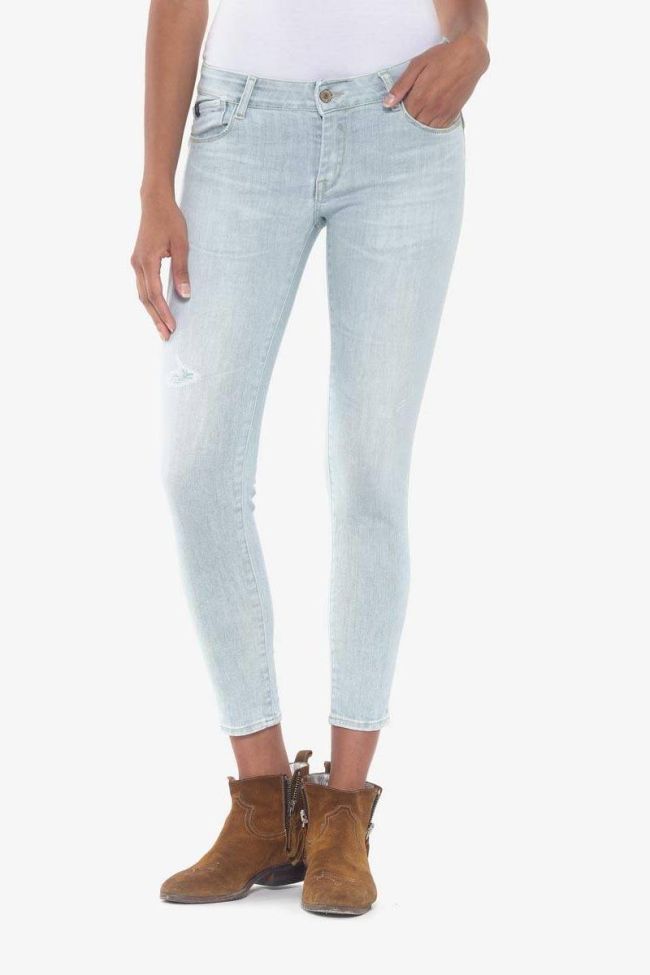 Pulp slim 7/8ème destroy jeans bleu N°5 