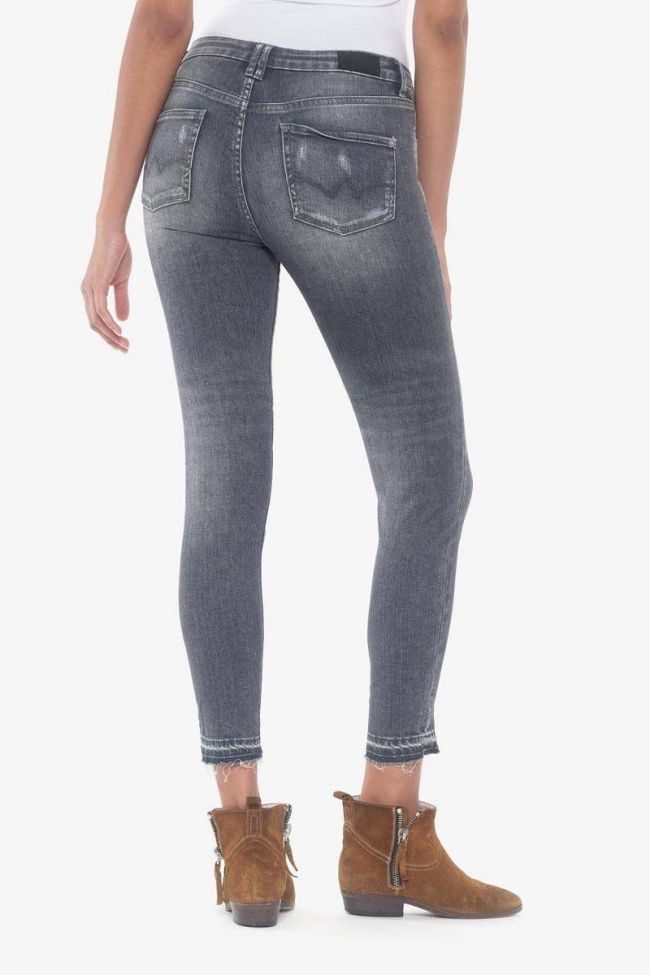 Scot power skinny 7/8 ème jeans destroy gris N°2