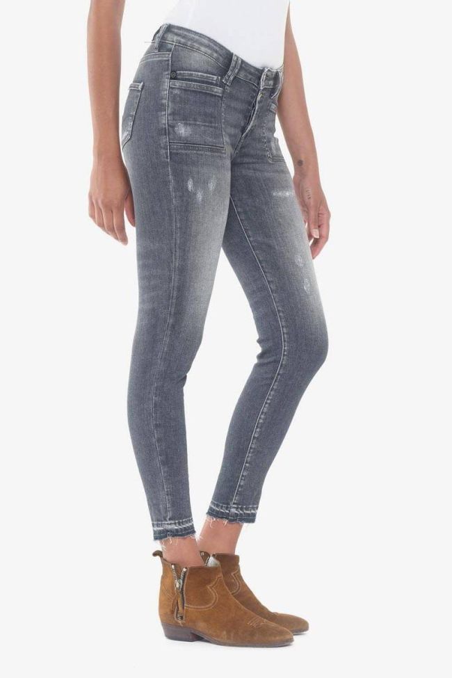 Scot power skinny 7/8 ème jeans destroy gris N°2