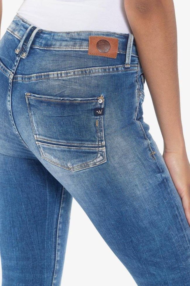 Usoa power skinny 7/8ème jeans destroy bleu N°3 