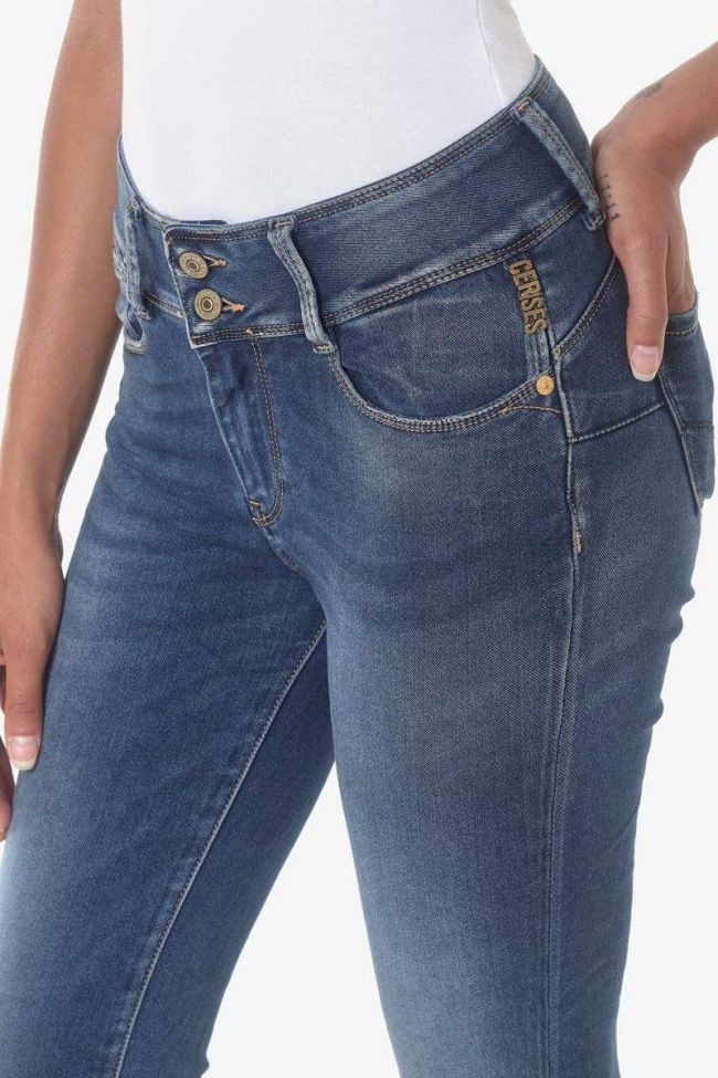 Via ultra pulp slim taille haute 7/8 ème jeans bleu-noir N°4 