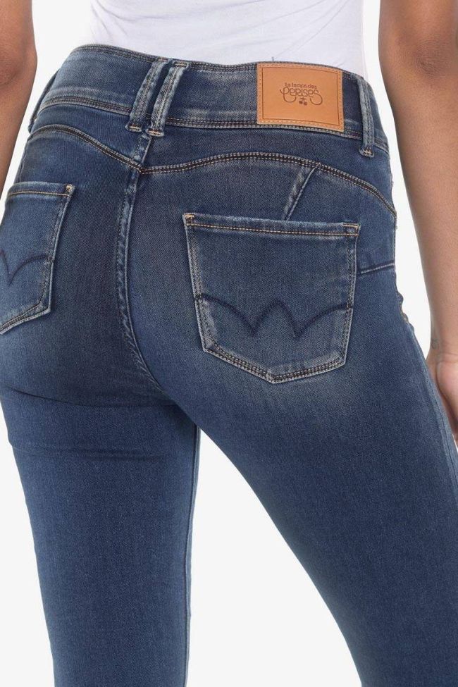 Via ultra pulp slim taille haute 7/8 ème jeans bleu-noir N°4 