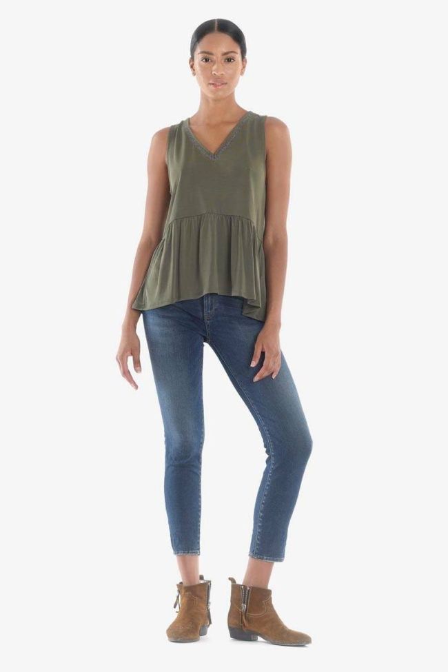 Via ultra pulp slim taille haute 7/8 ème jeans bleu-noir N°4 