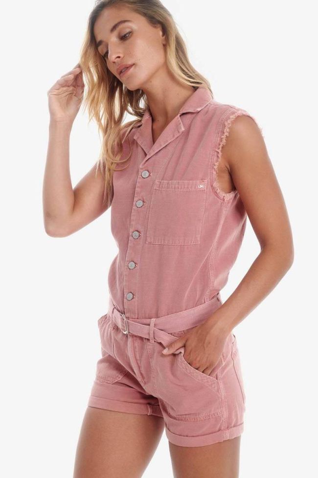 Combi-short en jeans Zumba rose