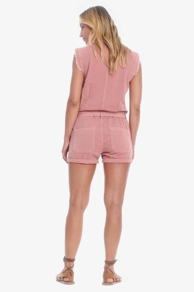 Combi-short en jeans Zumba rose