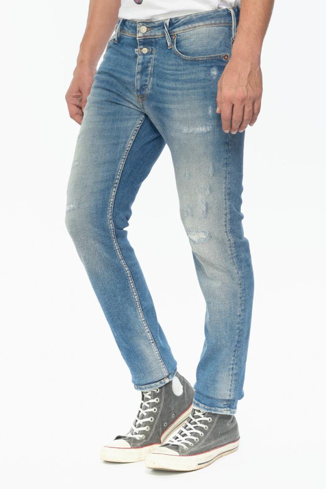 Iraun 600/17 adjusted jeans destroy bleu N°4
