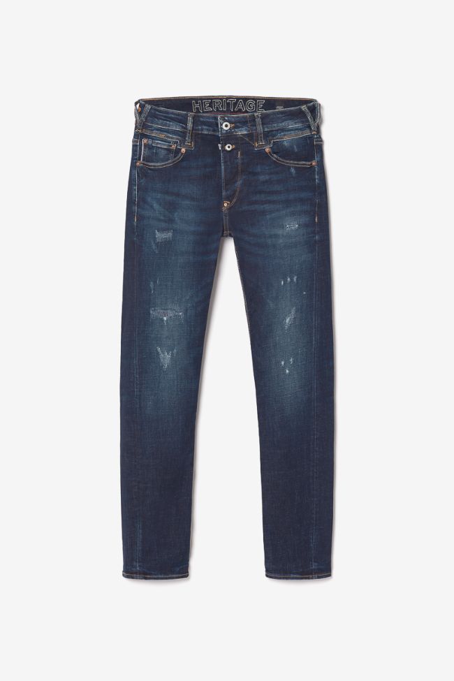 Jeans 900/16 tapered Raffi destroy bleu-noir N°2