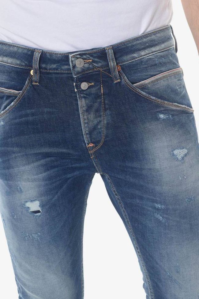 Taniel 900/16 tapered 7/8ème jeans destroy bleu N°3
