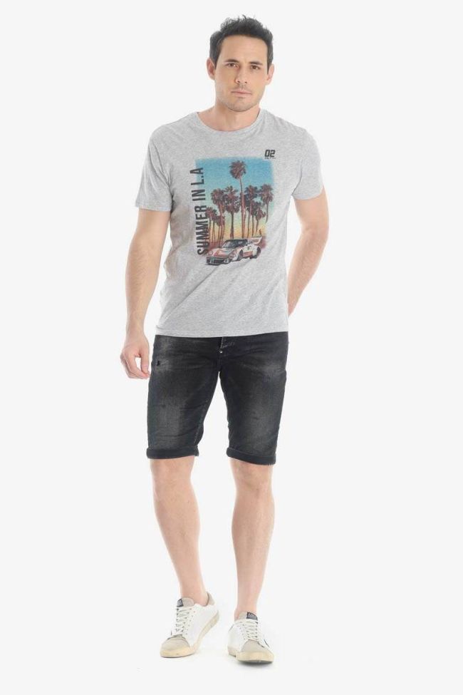 Bermuda Jogg Ed noir délavé