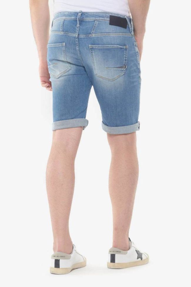 Bermuda Jogg Laredo bleu clair délavé destroy