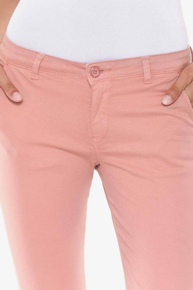 Pantalon chino Lidy8 rose
