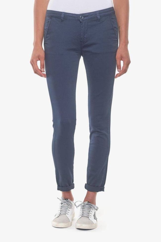 Pantalon chino Lidy8 bleu marine