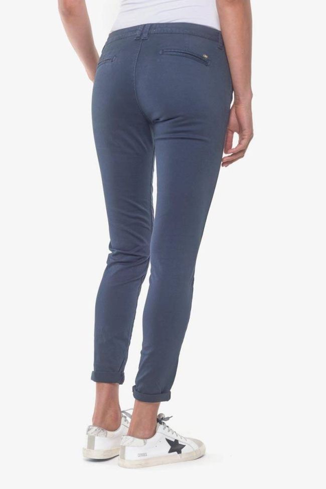 Pantalon chino Lidy8 bleu marine