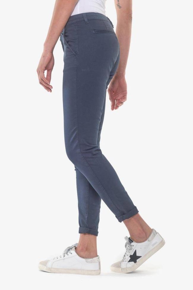 Pantalon chino Lidy8 bleu marine