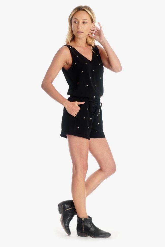 Short Minor noir à étoiles