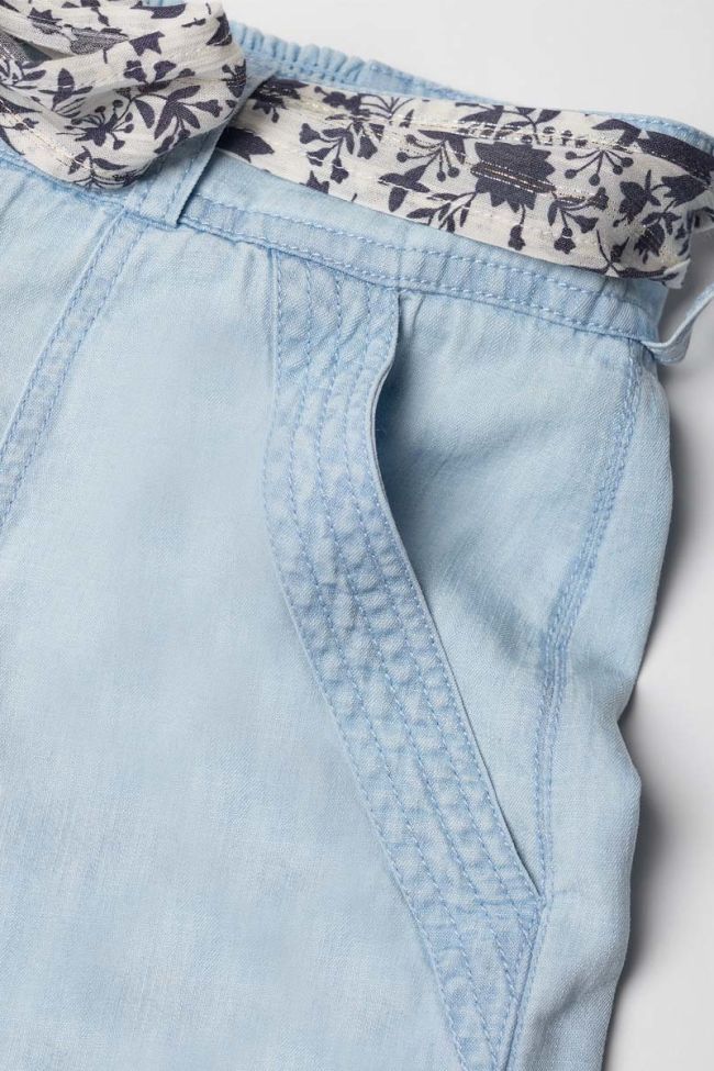 Short Britanygi en jeans bleu