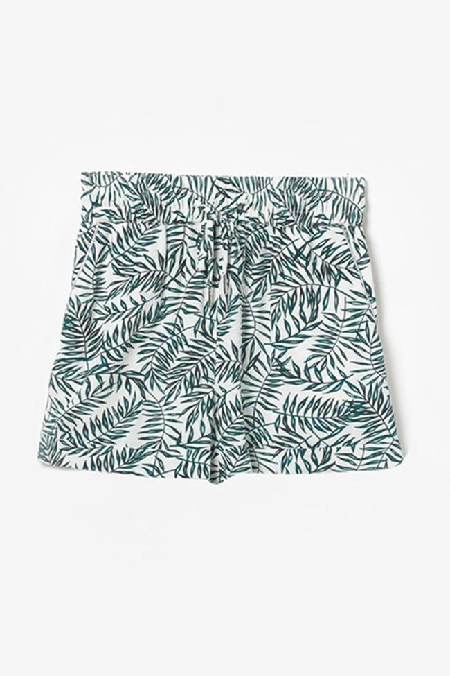 Short à motif floral Mineogi vert