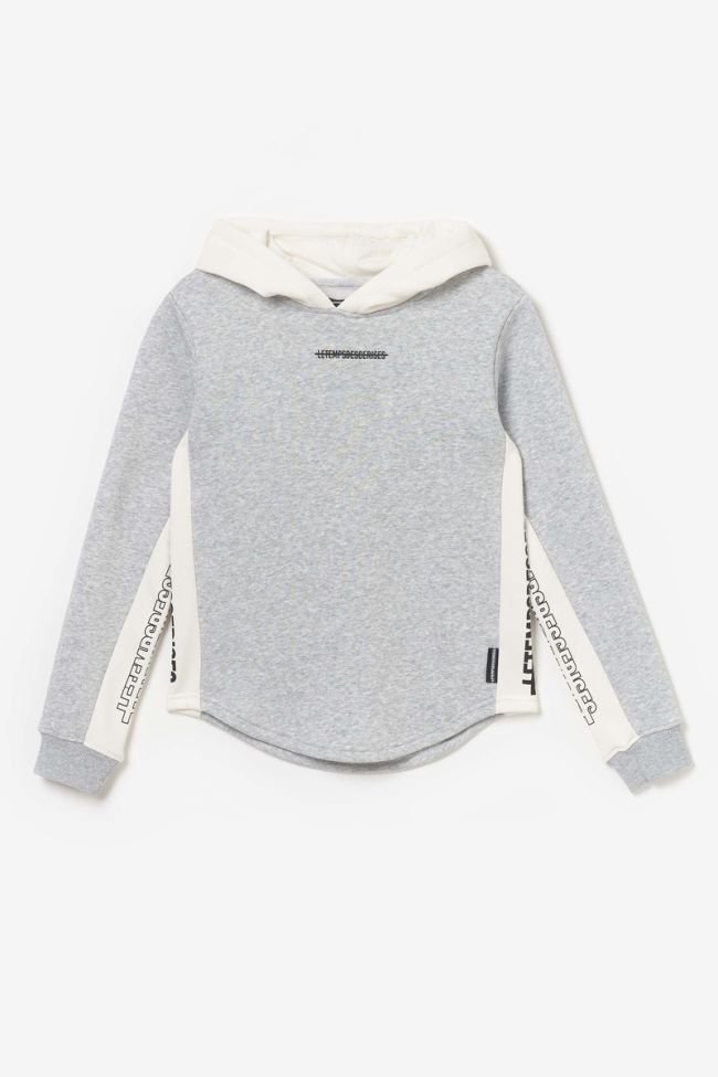 Sweat Colorabo gris et blanc imprimé