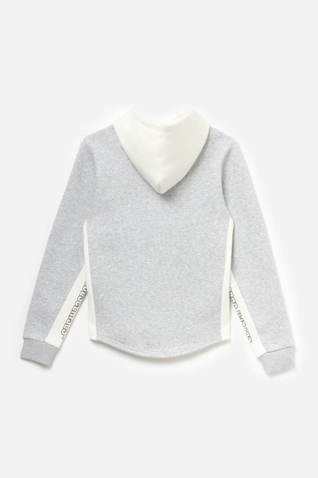 Sweat Colorabo gris et blanc imprimé