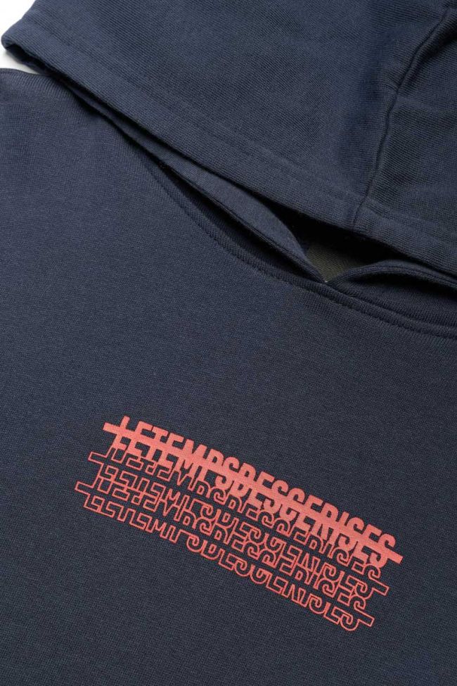 Sweat Kansabo bleu marine imprimé