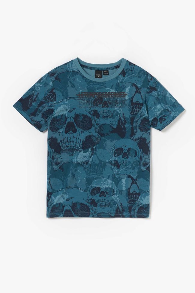T-shirt Shenkobo imprimé bleu