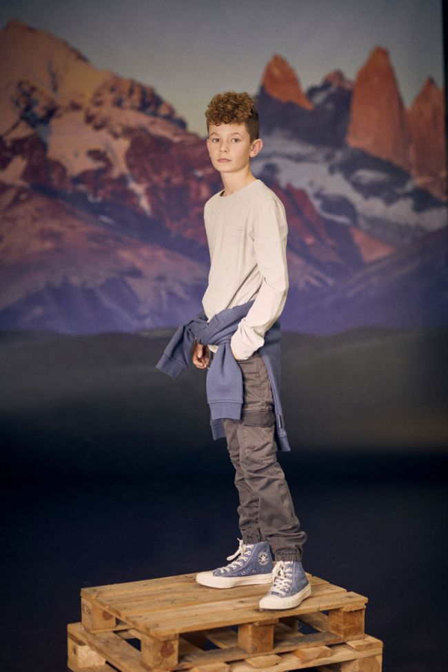 Pantalon Tobati tapered arqué anthracite