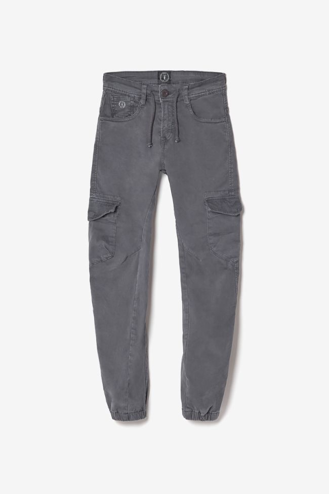Pantalon Tobati tapered arqué anthracite