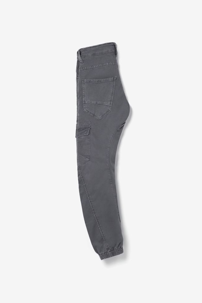 Pantalon Tobati tapered arqué anthracite