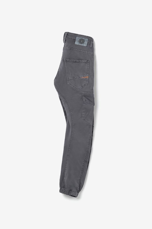 Pantalon Tobati tapered arqué anthracite