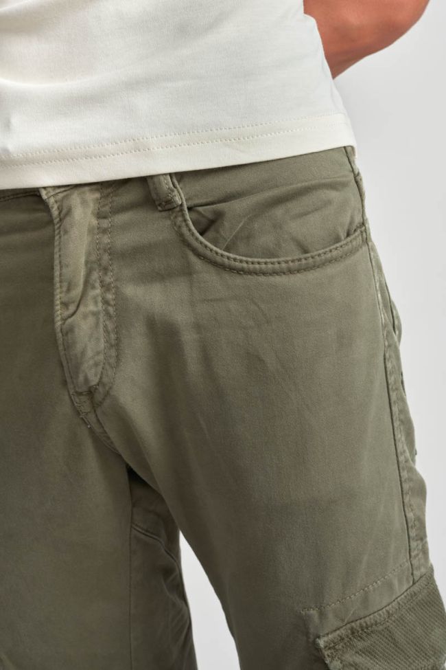 Pantalon Tobati tapered arqué kaki