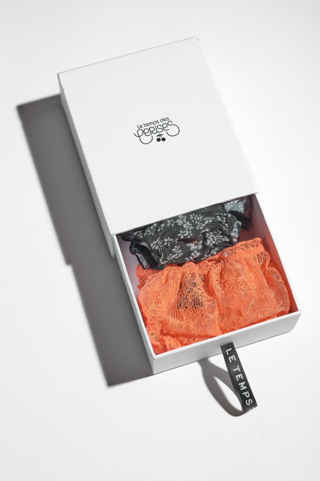 Lot de 2 culottes Adore corail