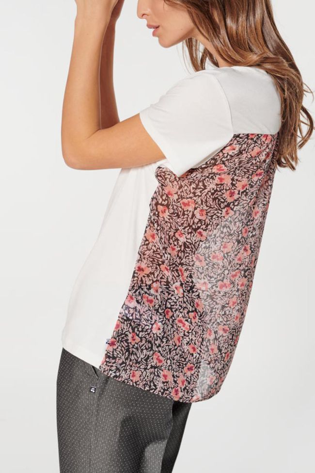 T-shirt Carlotta crème imprimé