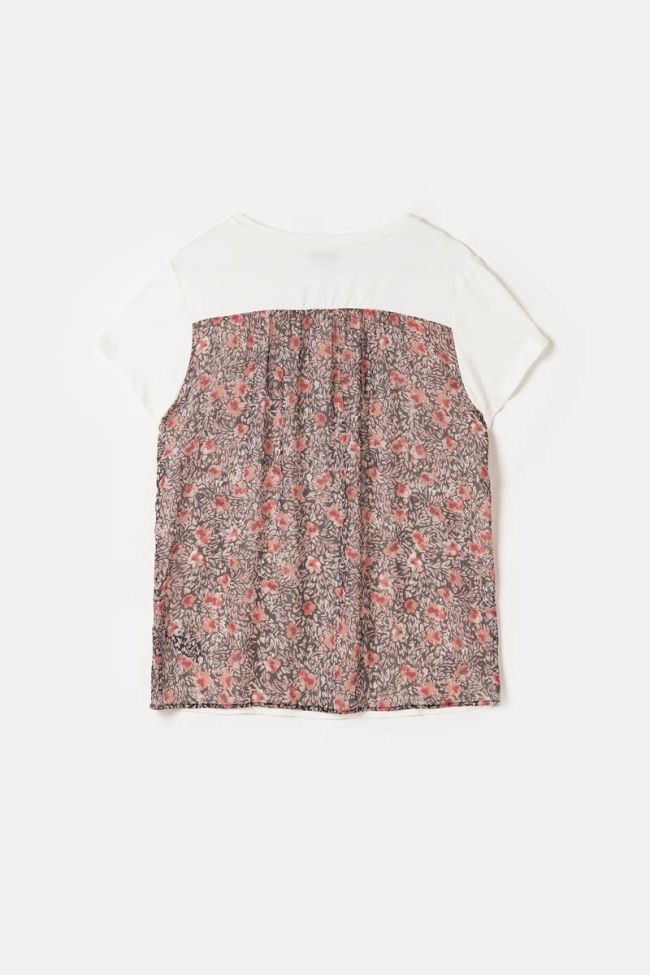 T-shirt Carlotta crème imprimé