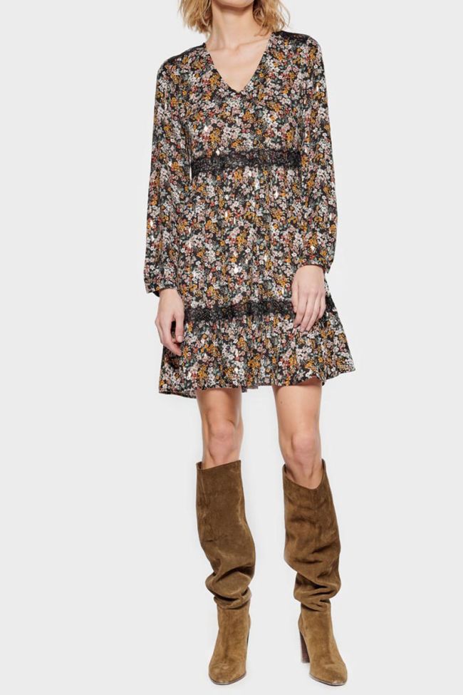 Robe Cetina à motif fleuri