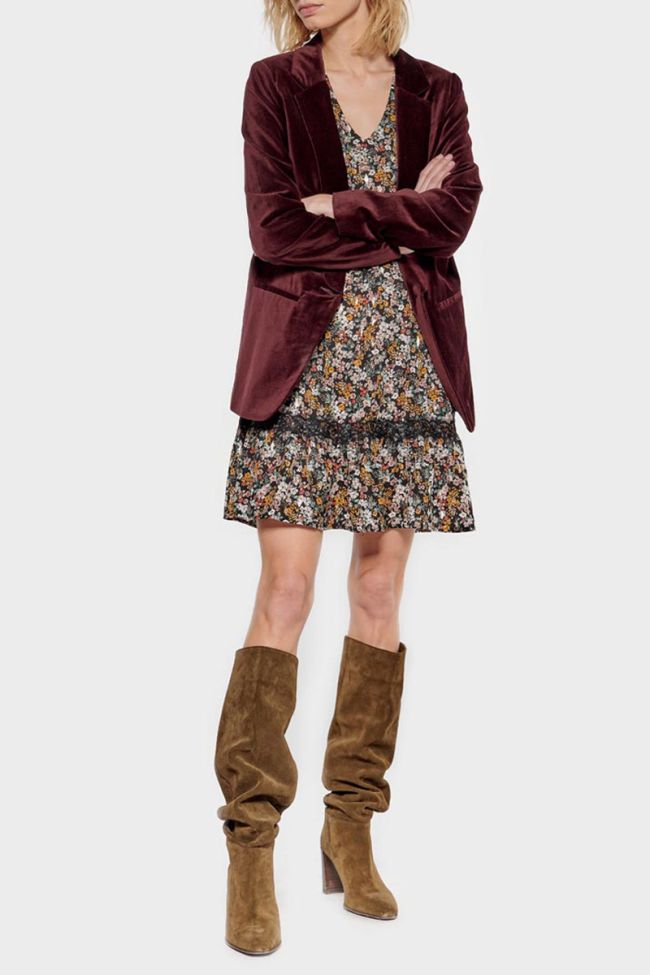 Robe Cetina à motif fleuri